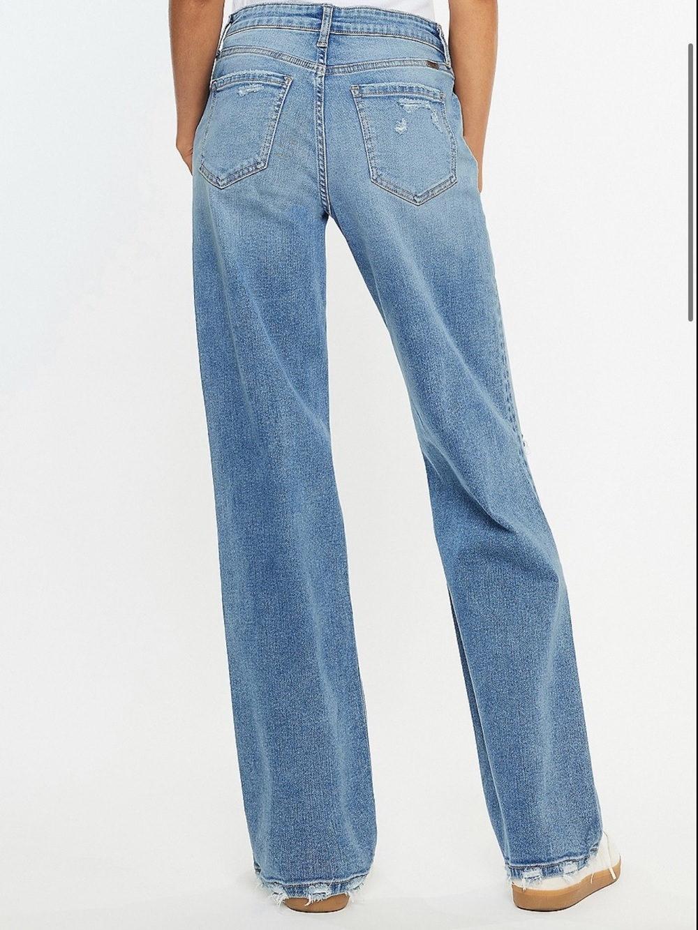 KanCan™ High Rise Open Ripped Straight Jean - Picture 4 of 7